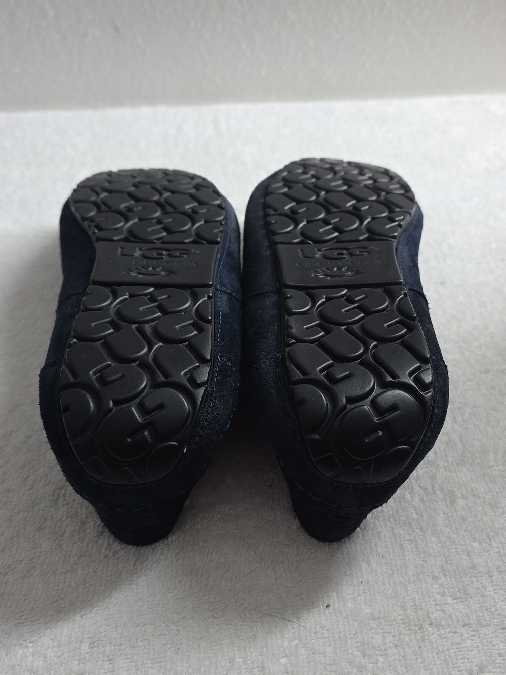Ugg Australia Mens 12 Alder Navy Blue Driving Shearling Loafers Nice Clean Guc - Picture 12 of 16